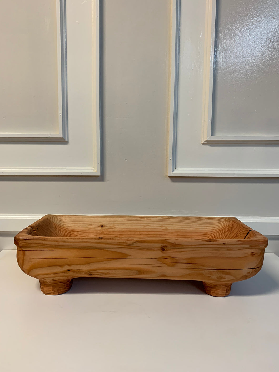 Large Rustic Wooden Bowl